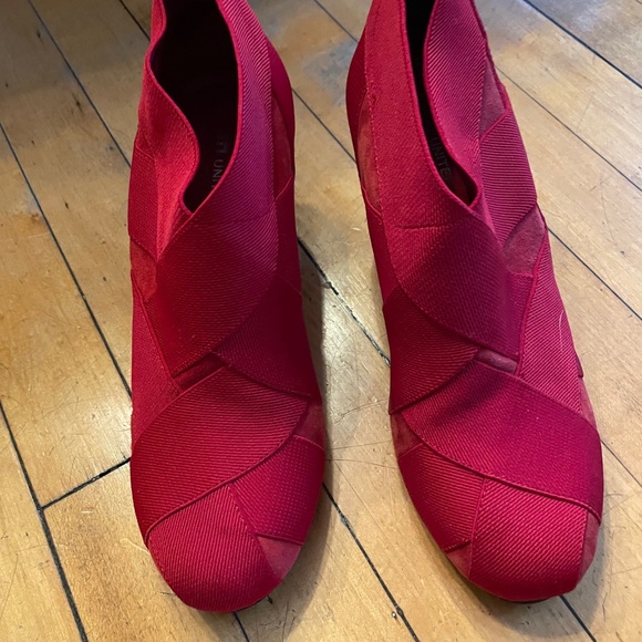 United Nude Fold Mid Bootie Red Size 8 (38) Ankle Boot - Picture 2 of 4